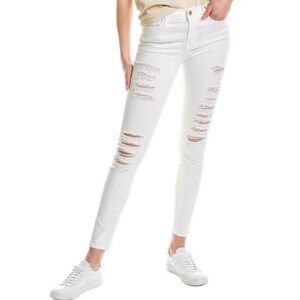 Frame Denim Le Skinny de Jeanne Ripped jeans white